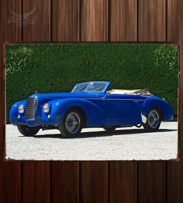 Металлическая табличка Talbot-Lago T26 Record Drophead Coupe